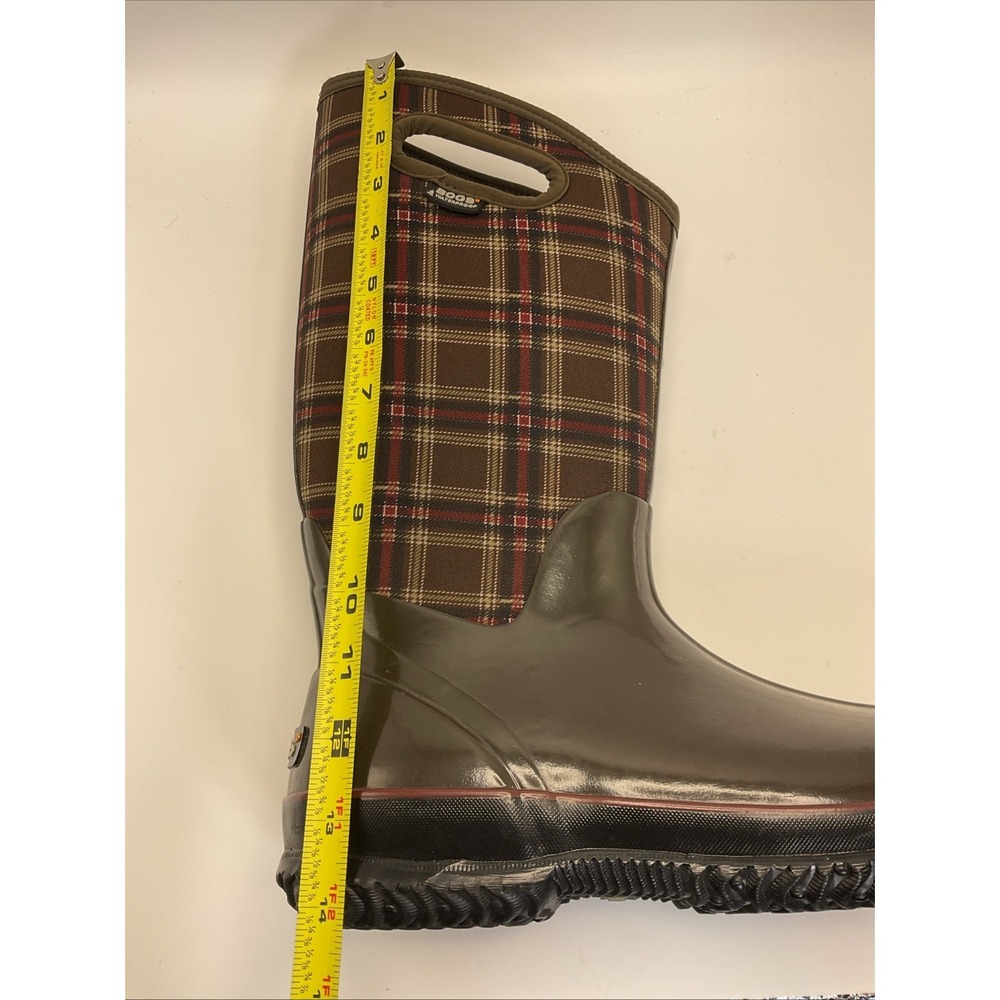 BOGS Classic Winter Plaid Neo-Tech Women's Waterproof Snow Rain Boots ~ Size 12 - Picture 8 of 9